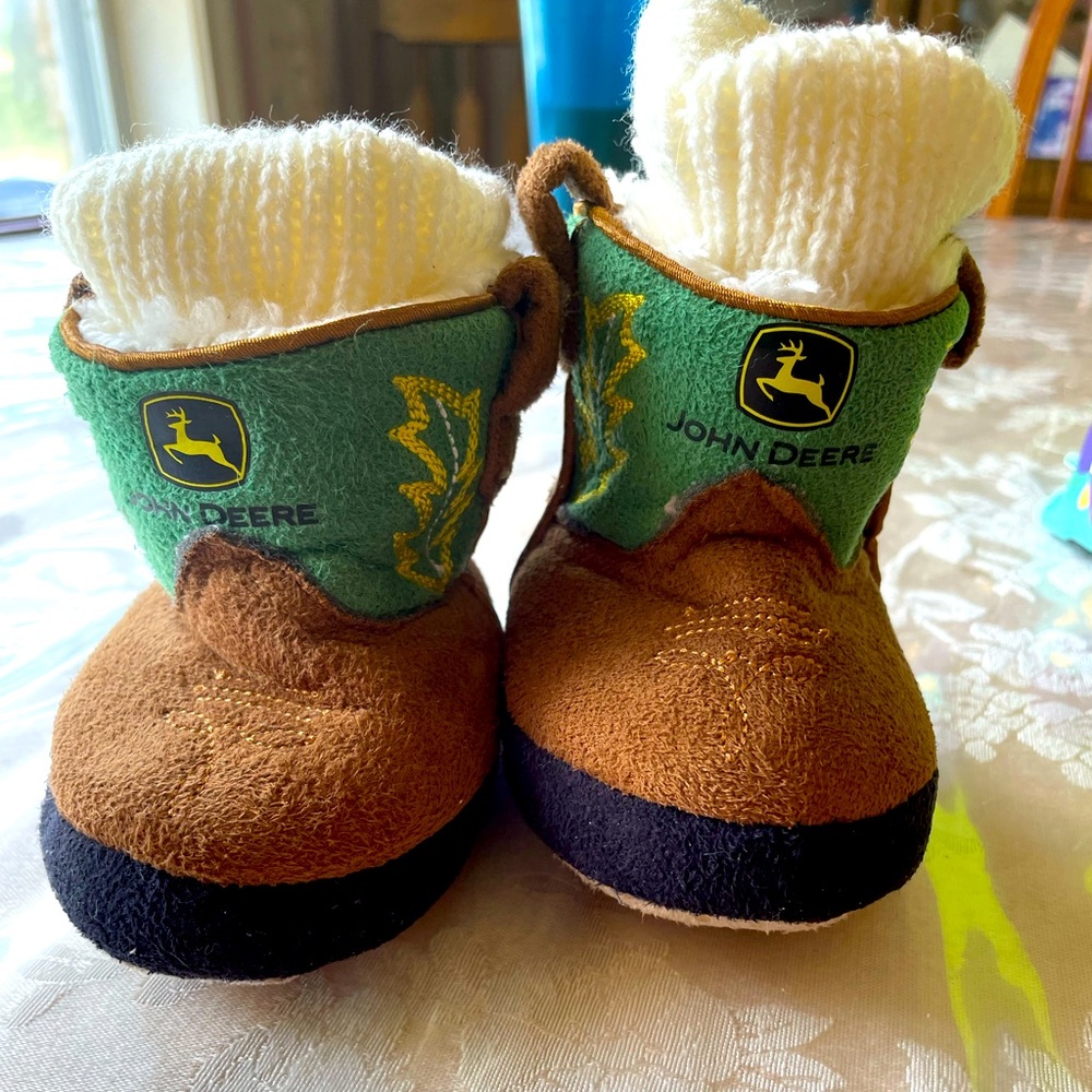 John Deere infant boots